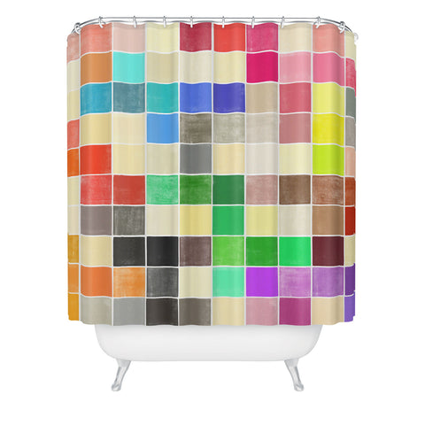 Garima Dhawan Colorquilt 3 Shower Curtain