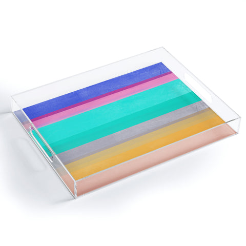 Garima Dhawan stripe study 5 Acrylic Tray