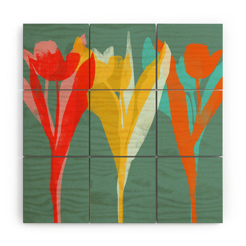 Garima Dhawan tulips 10 Wood Wall Mural