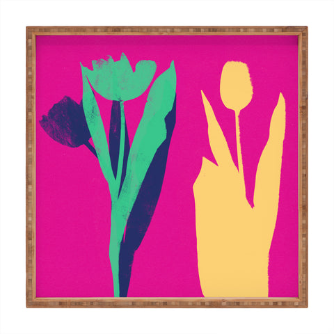 Garima Dhawan tulips 3 Square Tray