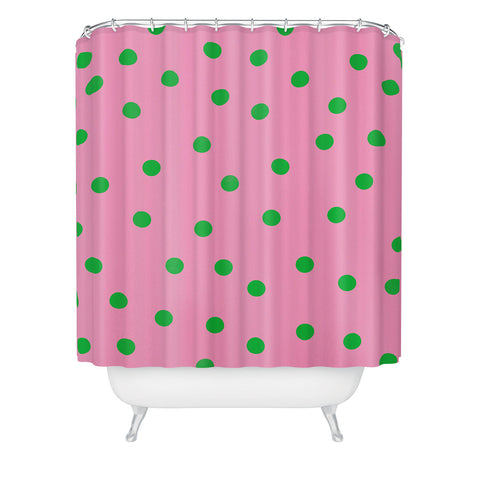 Garima Dhawan vintage dots 10 Shower Curtain
