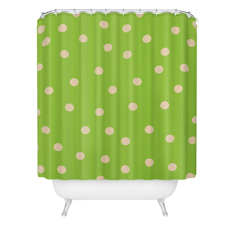 Garima Dhawan vintage dots 14 Shower Curtain