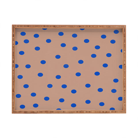 Garima Dhawan vintage dots 2 Rectangular Tray