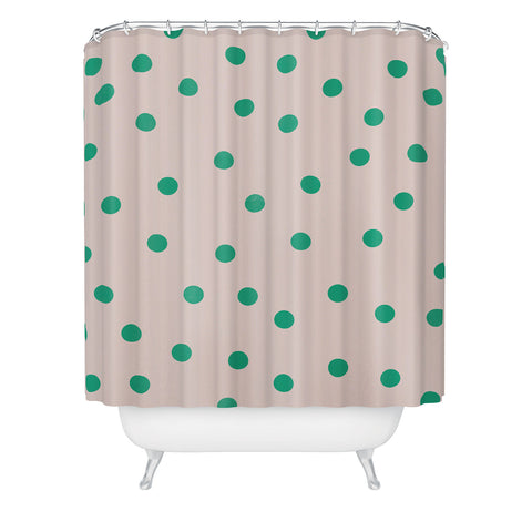 Garima Dhawan vintage dots 3 Shower Curtain