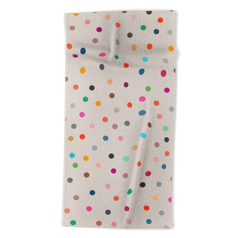 Garima Dhawan vintage dots 35 Beach Towel