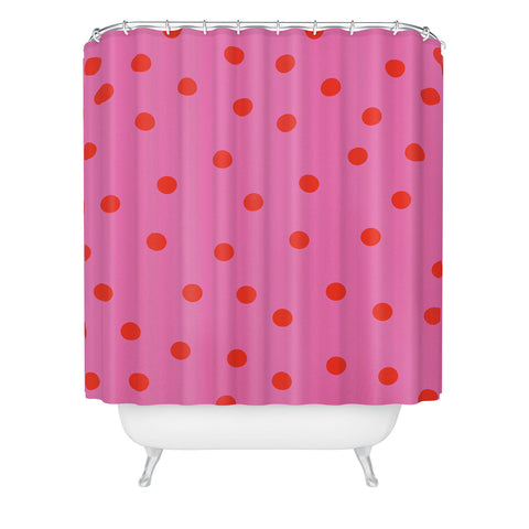 Garima Dhawan vintage dots 4 Shower Curtain