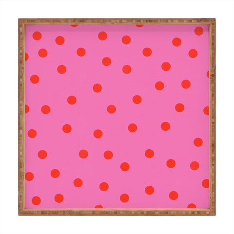 Garima Dhawan vintage dots 4 Square Tray