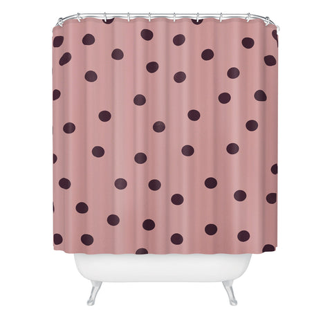 Garima Dhawan vintage dots 5 Shower Curtain
