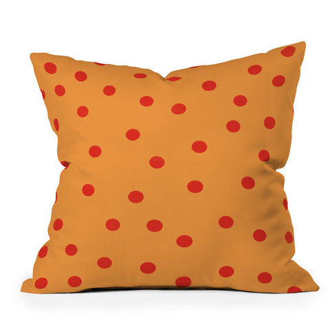 Garima Dhawan vintage dots 6 Outdoor Throw Pillow
