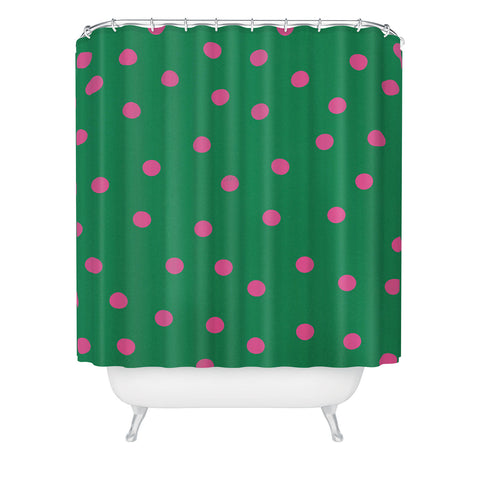 Garima Dhawan vintage dots 8 Shower Curtain