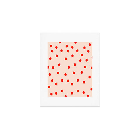 Garima Dhawan Vintage Dots Red Art Print