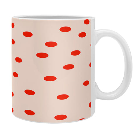 Garima Dhawan Vintage Dots Red Coffee Mug