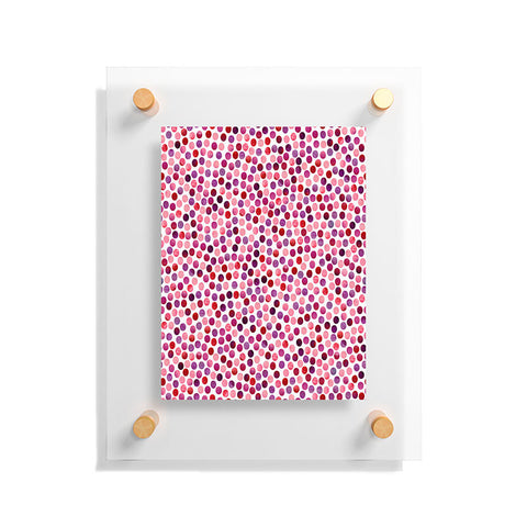 Garima Dhawan Watercolor Dots Berry Floating Acrylic Print