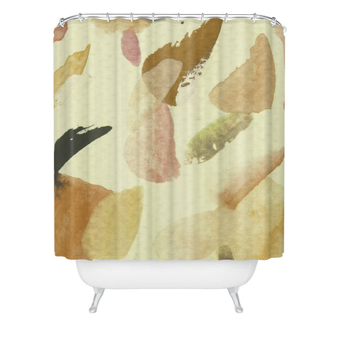Georgiana Paraschiv abstract m3 cream Shower Curtain
