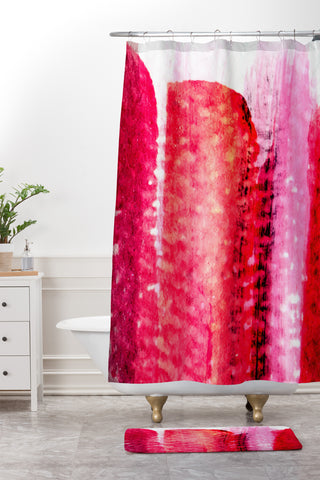 Georgiana Paraschiv AbstractM2 Shower Curtain And Mat