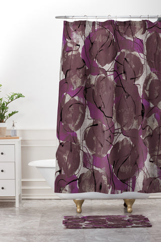Georgiana Paraschiv Autumn Pattern Shower Curtain And Mat