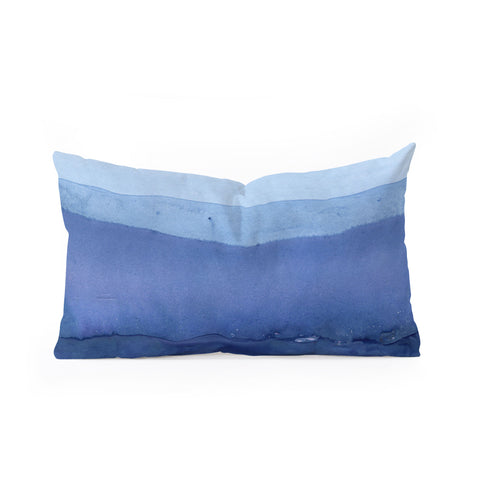 Georgiana Paraschiv Blue 019 Oblong Throw Pillow