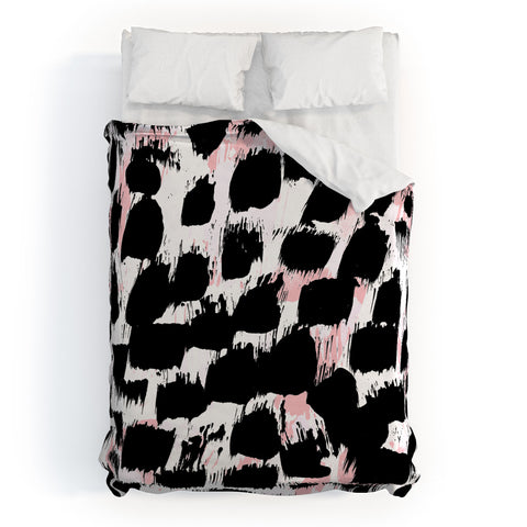 Georgiana Paraschiv BWAbstract 02 Duvet Cover