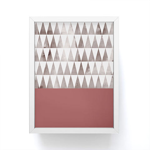 Georgiana Paraschiv Earthy Triangles Framed Mini Art Print
