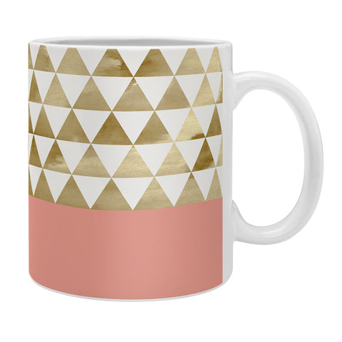 Georgiana Paraschiv Gold Triangles Coffee Mug