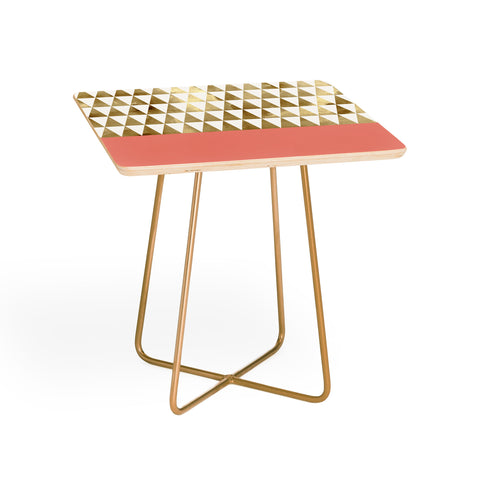 Georgiana Paraschiv Gold Triangles Side Table