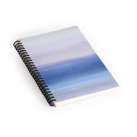 Georgiana Paraschiv In Blue Sunset Spiral Notebook
