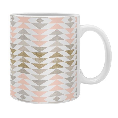 Georgiana Paraschiv Metallic Triangles Coffee Mug