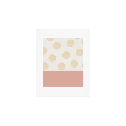 Georgiana Paraschiv Minimal Gold Dots Art Print
