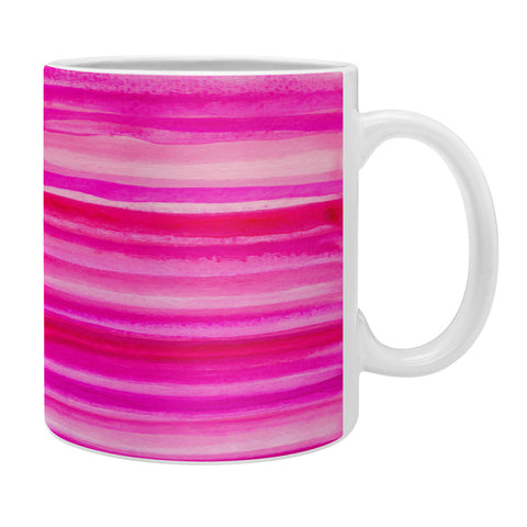 Georgiana Paraschiv Raspberry Stripes Coffee Mug