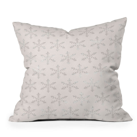 Georgiana Paraschiv Snowflake 2V Throw Pillow