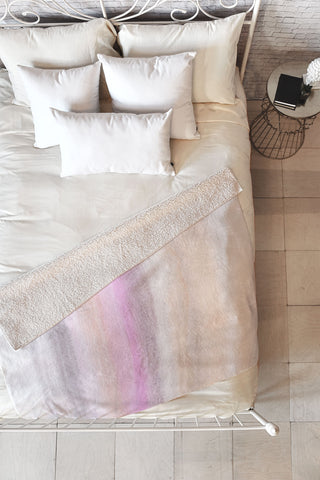 Georgiana Paraschiv Subtle Pastel Fleece Throw Blanket