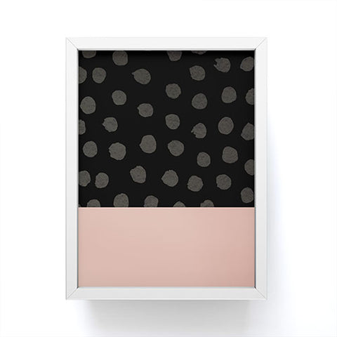 Georgiana Paraschiv Textured Dots Framed Mini Art Print