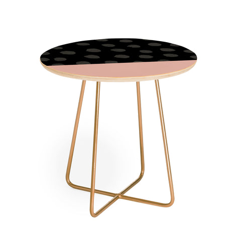 Georgiana Paraschiv Textured Dots Round Side Table