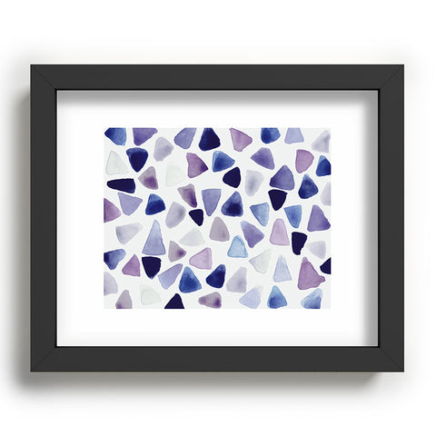 Georgiana Paraschiv Watercolor Triangles Recessed Framing Rectangle