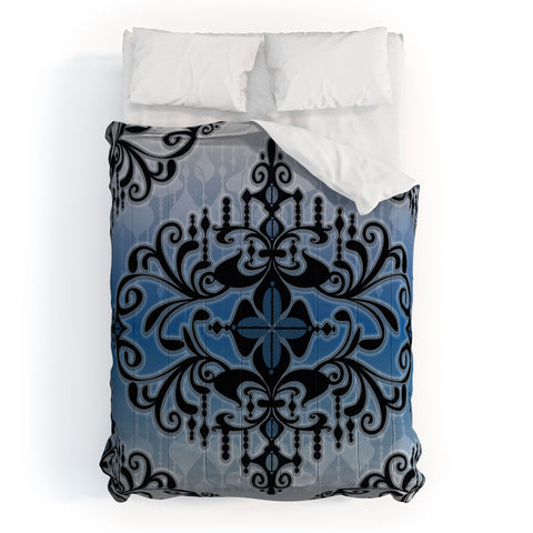Gina Rivas Design Blue Romance Comforter