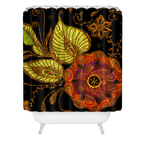 Gina Rivas Design Exotic Floral Shower Curtain