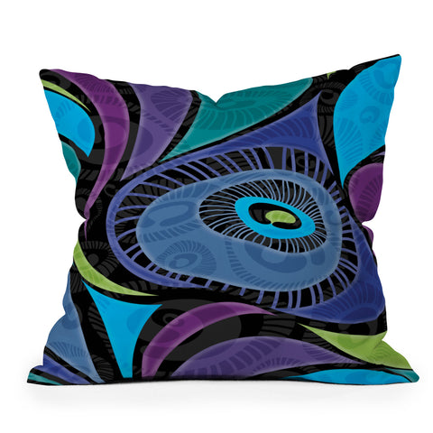 Gina Rivas Design Feather Eye Throw Pillow