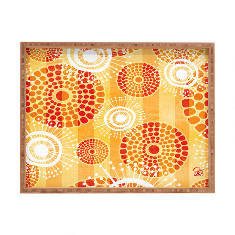 Gina Rivas Design Festive Batik Rectangular Tray