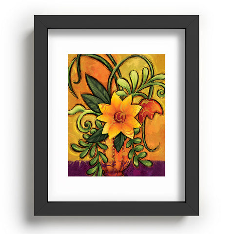 Gina Rivas Design Floral 7 Recessed Framing Rectangle