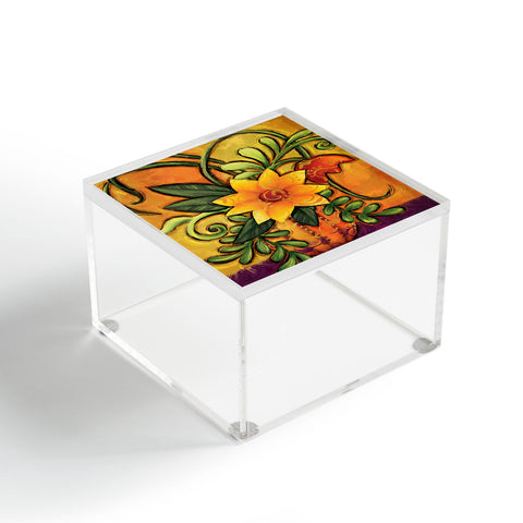Gina Rivas Design Floral 7 Acrylic Box