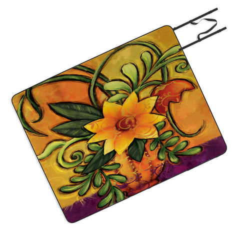 Gina Rivas Design Floral 7 Picnic Blanket