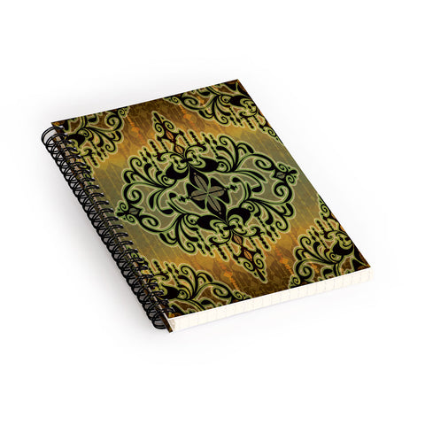 Gina Rivas Design Green Romance Spiral Notebook