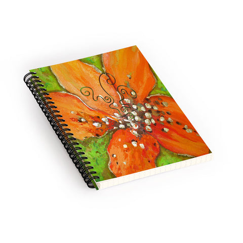Gina Rivas Design Hibiscus Floral Spiral Notebook