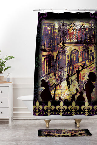 Gina Rivas Design New Orleans Shower Curtain And Mat