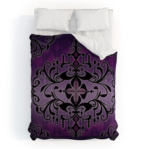 Gina Rivas Design Purple Romance Comforter