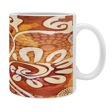 Gina Rivas Design Warm Exotic Vines Coffee Mug