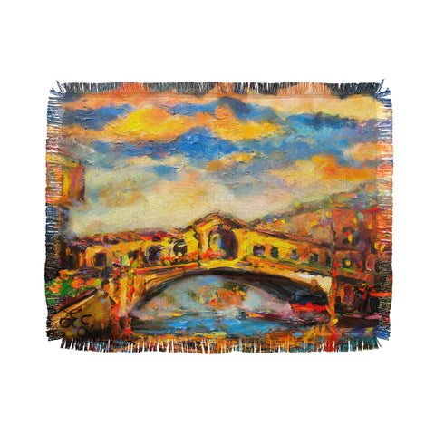 Ginette Fine Art 16 Railto Bridge Throw Blanket