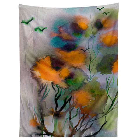 Ginette Fine Art Abstract Autumn Impression Tapestry