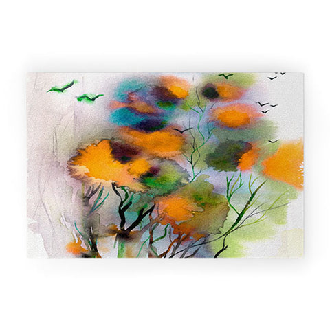 Ginette Fine Art Abstract Autumn Impression Welcome Mat