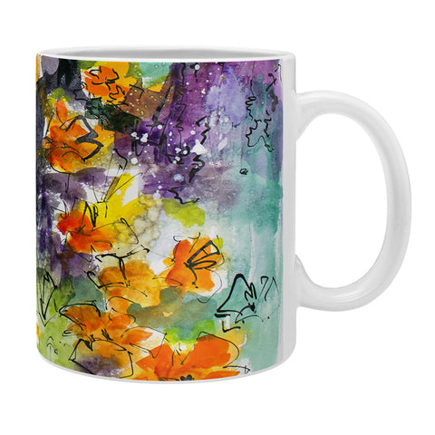 Ginette Fine Art Abstract California Poppies Coffee Mug